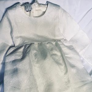 Little Girls White Communion Dress